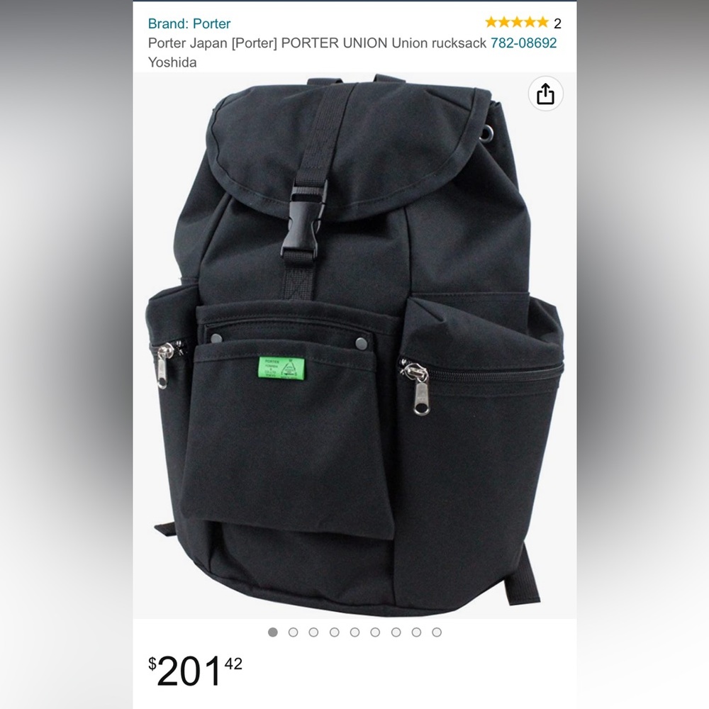PORTER UNION JAPAN Union rucksack backpack 782-08692 Yoshida